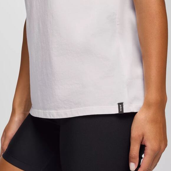 Prana Everyday Tank Women's Large Soft White Standard Fit Regenerative Cotton - Picture 3 of 9